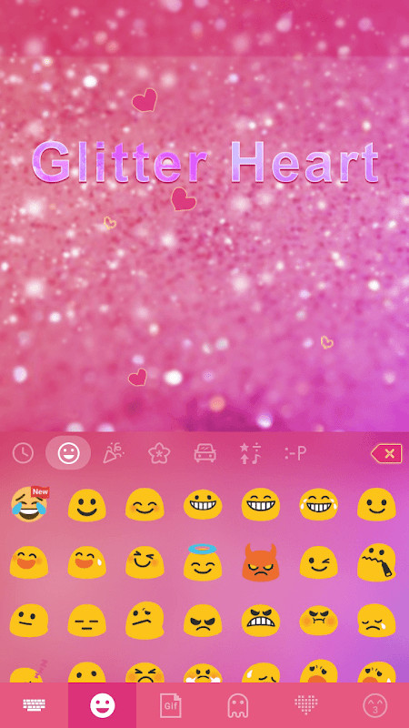 Glitterheart Keyboard Theme screenshot image 4_Popularmodapk.com
