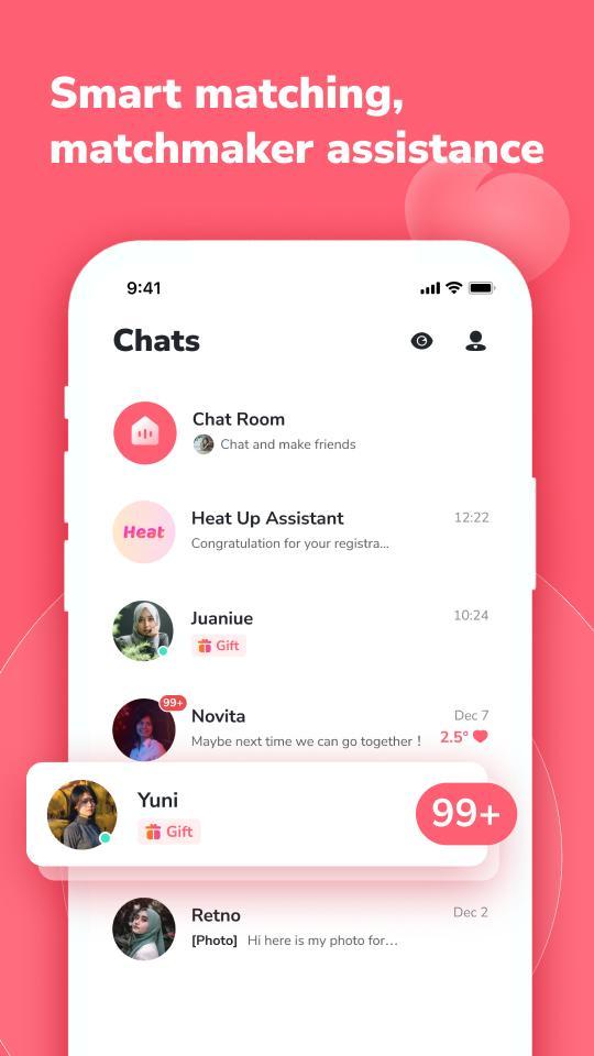 Heat Up - Chat & Make friends screenshot image 2_Popularmodapk.com