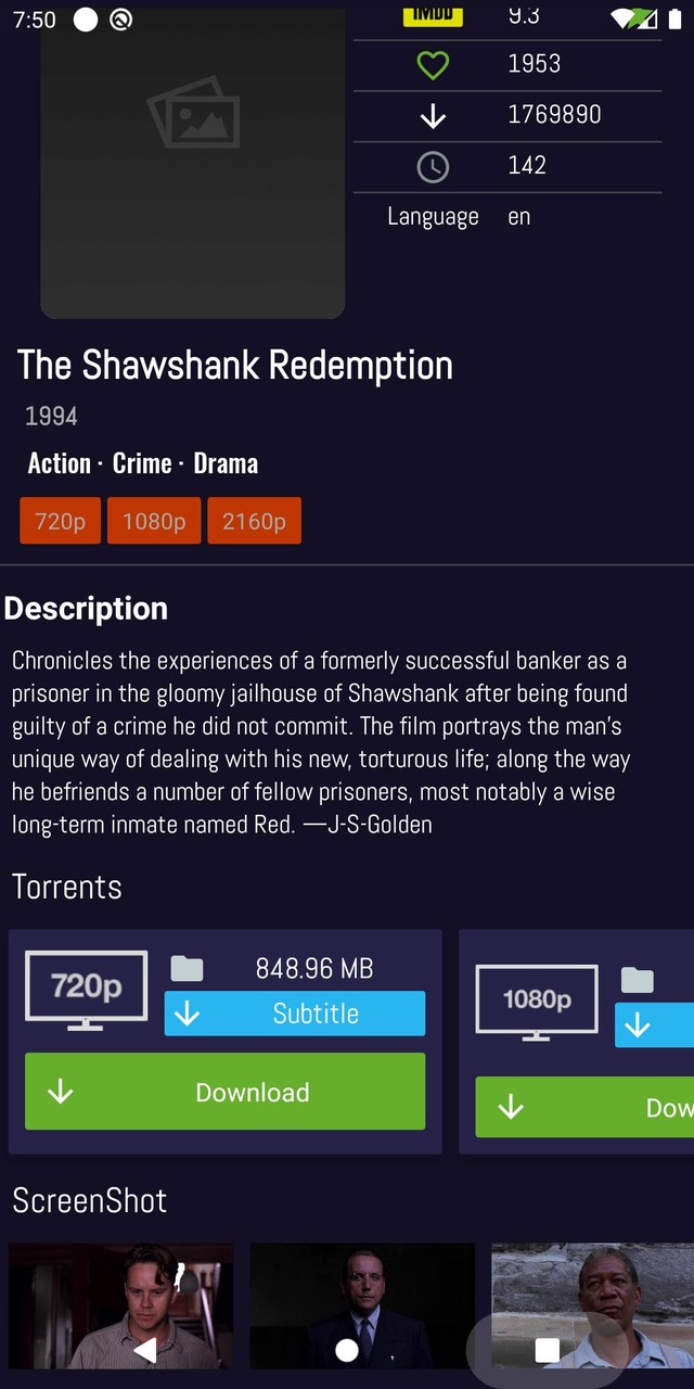 Movilix - YTS Movie Downloader screenshot image 5_Popularmodapk.com