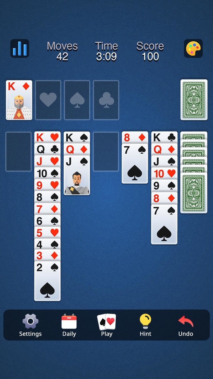 Solitaire Klondike Classic screenshot image 5_Popularmodapk.com