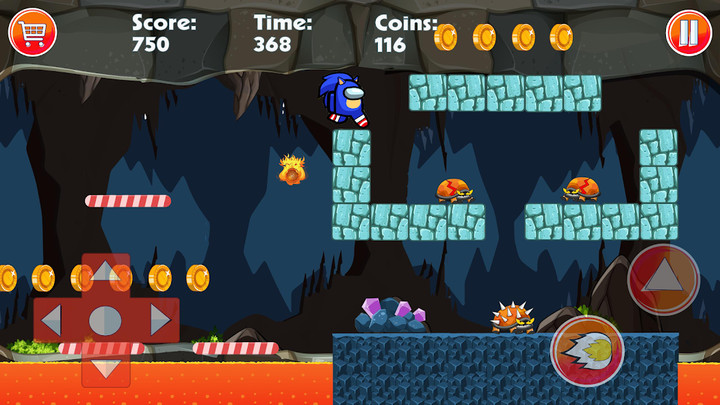 bleu hedgehog Runner Dash<span>(Unlimited Money)</span> screenshot image 5_Popularmodapk.com