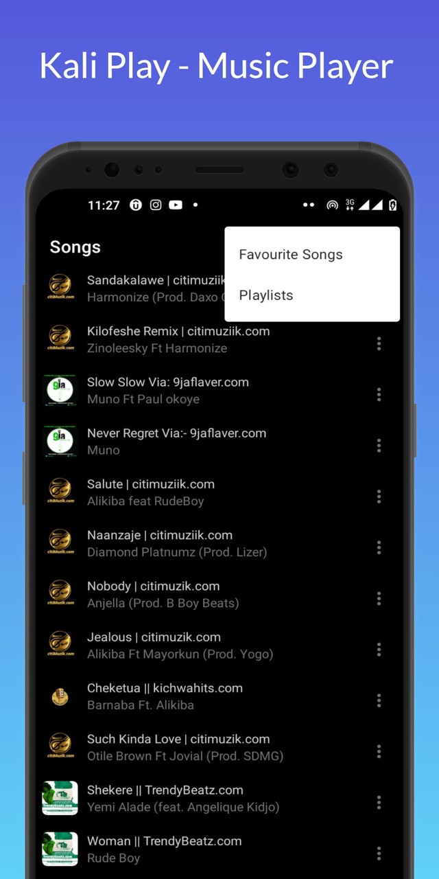 Kali Play - Music Player screenshot image 10_Popularmodapk.com