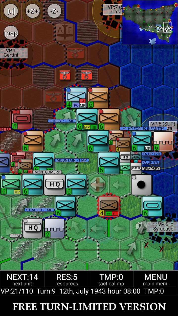 Invasion of Sicily (turnlimit) screenshot image 2_Popularmodapk.com