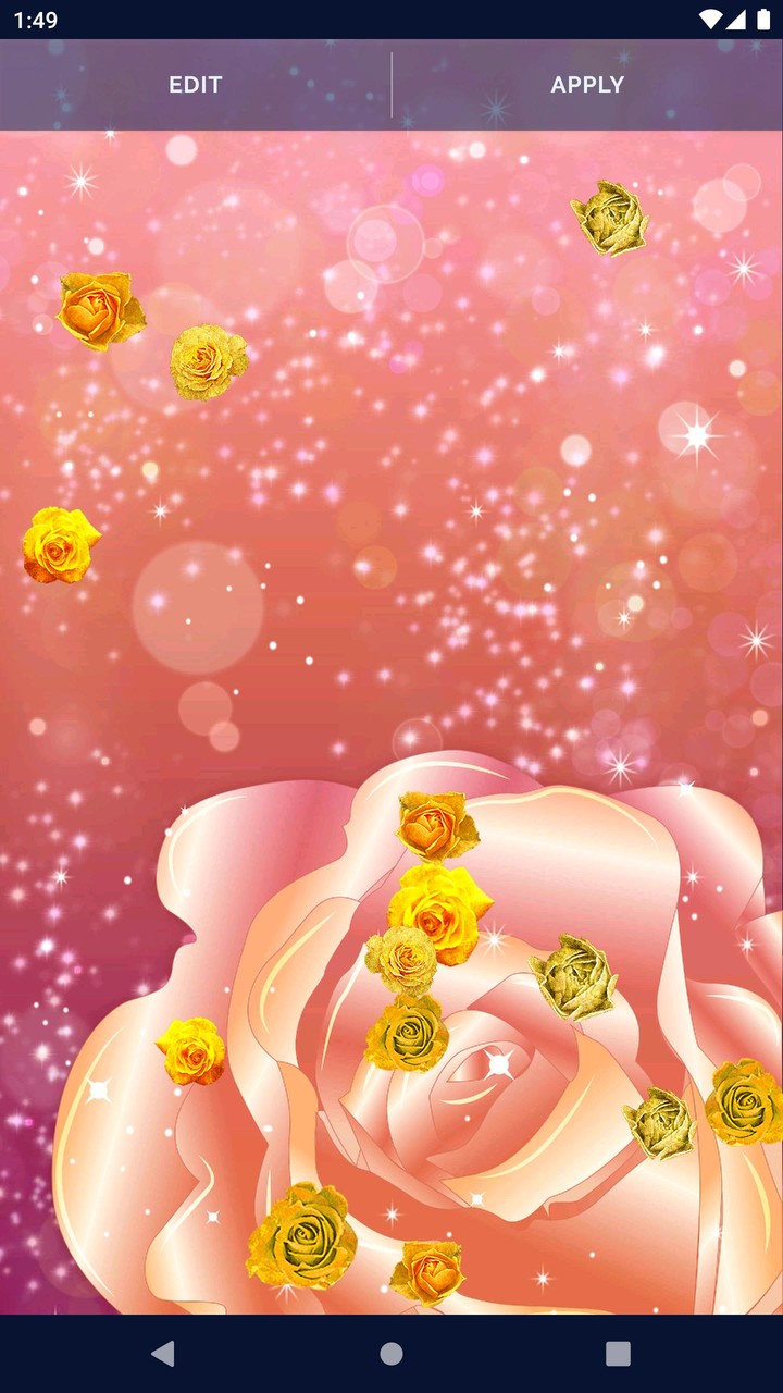 Golden Roses Live Wallpaper screenshot image 6_Popularmodapk.com