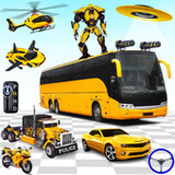 Police Bus Robot Car Game 3d2.5_Popularmodapk.com
