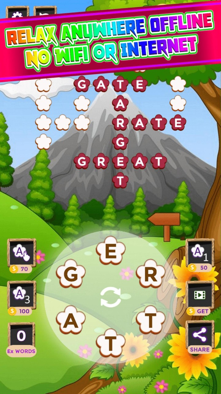 Flower crossword puzzle games screenshot image 8_Popularmodapk.com