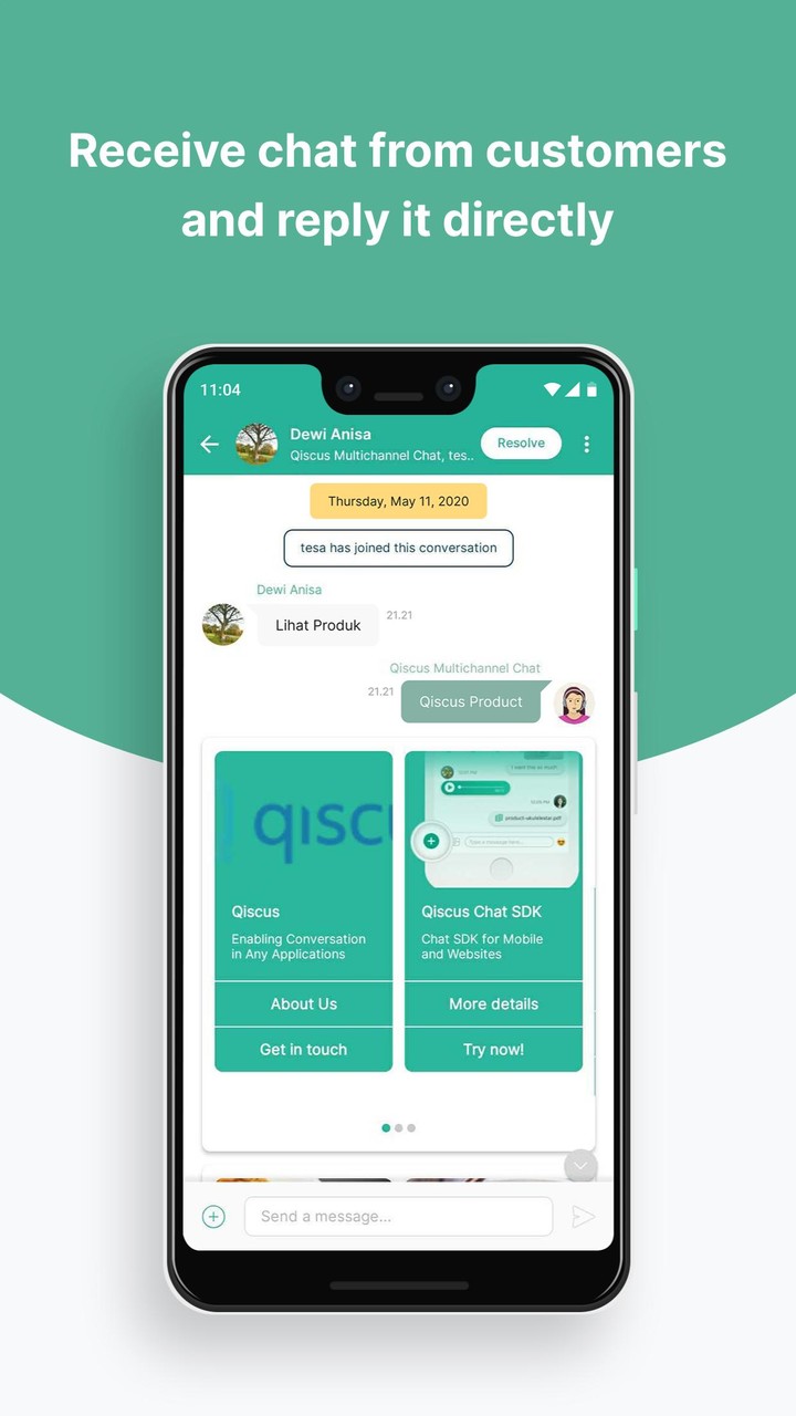 Qiscus Multichannel screenshot image 4_Popularmodapk.com