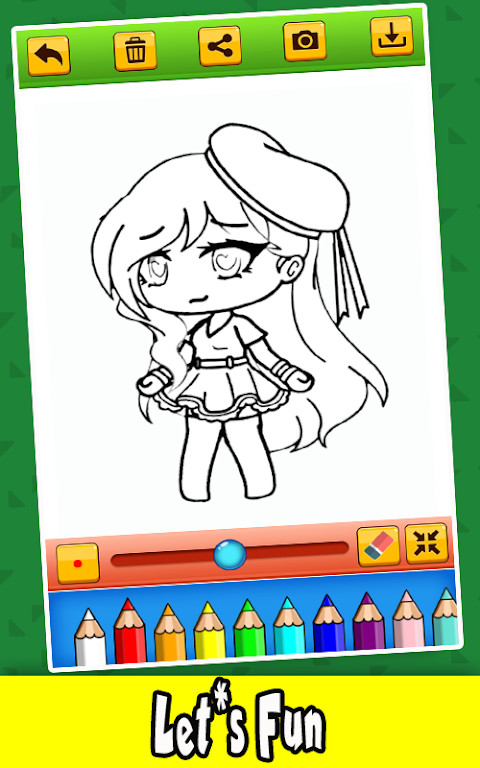 Gacha Chibi Coloring Book screenshot image 3_Popularmodapk.com