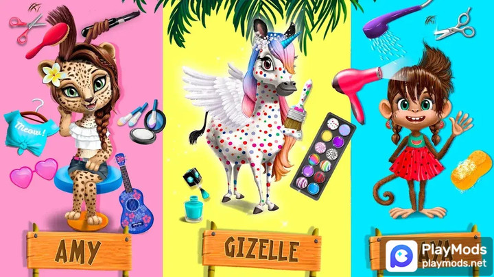 Jungle Animal Hair Salon 2<span>(Unlimited Money)</span> screenshot image 4_Popularmodapk.com