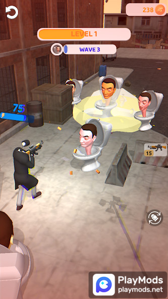 Skibidi War - Toilets Attack<span>(Unlimited Money)</span> screenshot image 1_Popularmodapk.com