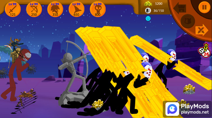 Stickman War : Defense Battle<span>(No Ads)</span> screenshot image 3_Popularmodapk.com