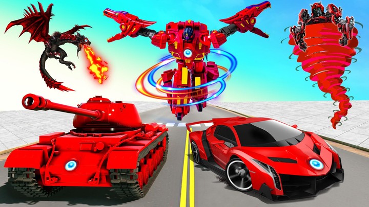 Flying Dragon Robot: Car Games screenshot image 1_Popularmodapk.com