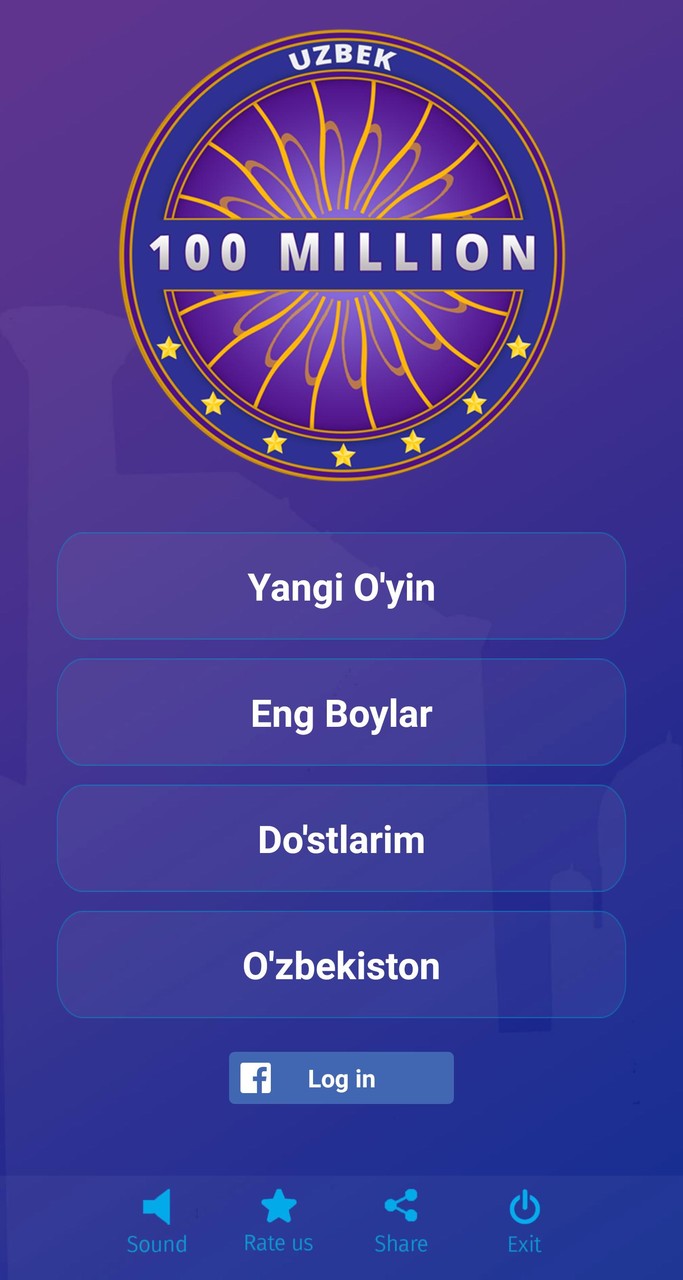 Uzbek Viktorina 2020 - 100 Mil screenshot image 1_Popularmodapk.com