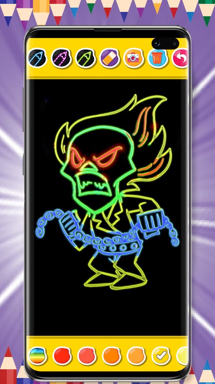 Ghost Rider Game Coloring Book screenshot image 14_Popularmodapk.com