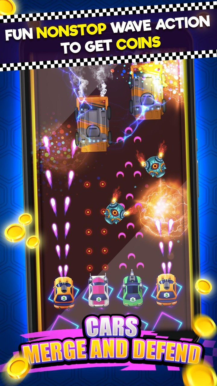 Cars: Merge and Defend screenshot image 2_Popularmodapk.com