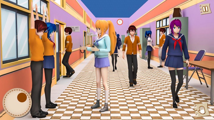 Anime Teacher School Simulator screenshot image 2_Popularmodapk.com