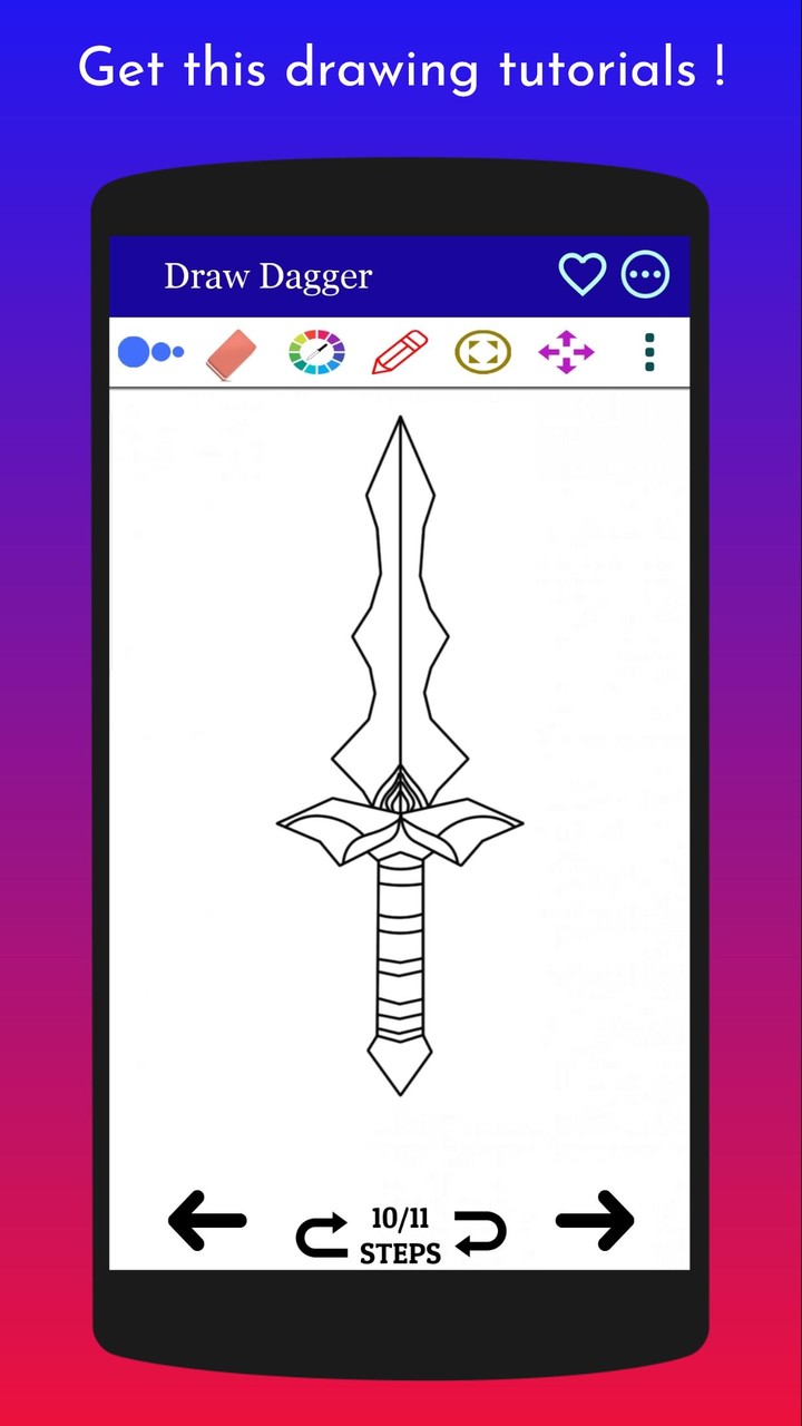How to Draw Dagger Easy screenshot image 6_Popularmodapk.com