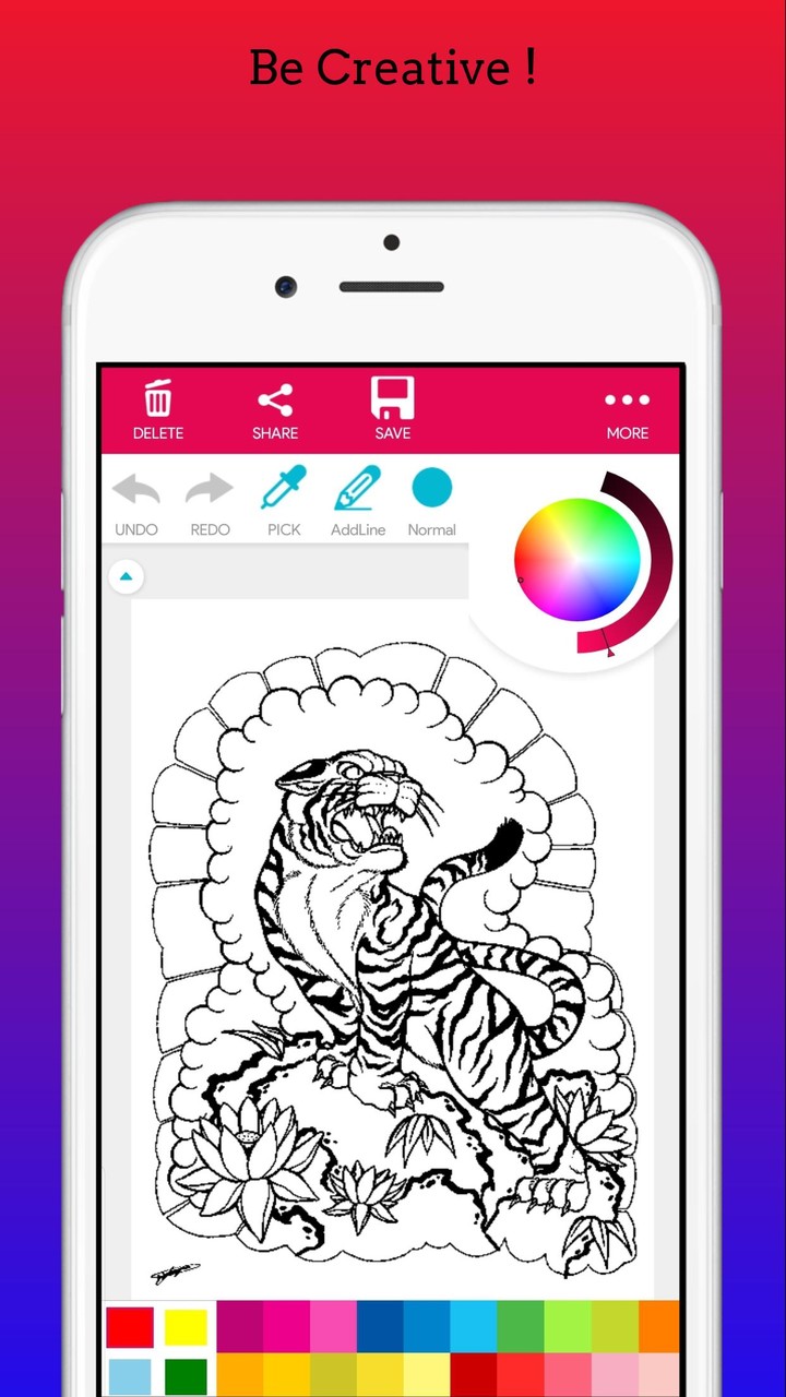 Adults Tattoo Art Coloring Boo screenshot image 7_Popularmodapk.com