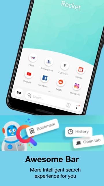 Rocket — Fast and Lightweight Web Browser screenshot image 1_Popularmodapk.com