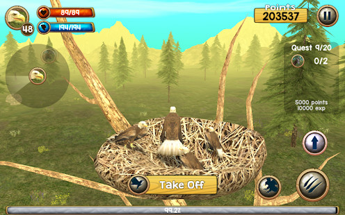 Wild Eagle Sim 3D<span>(Unlimited money)</span> screenshot image 2_Popularmodapk.com