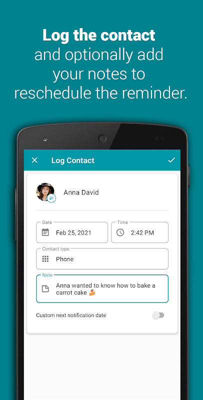 Smart Contact Reminder screenshot image 6_Popularmodapk.com