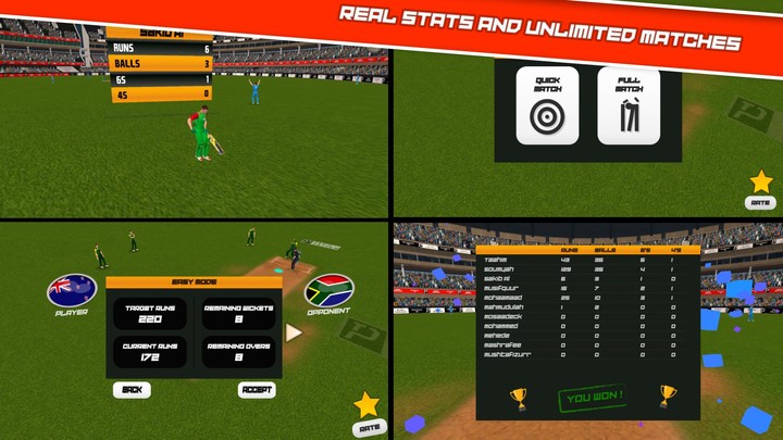 Cricket Superstar League 3D screenshot image 2_Popularmodapk.com