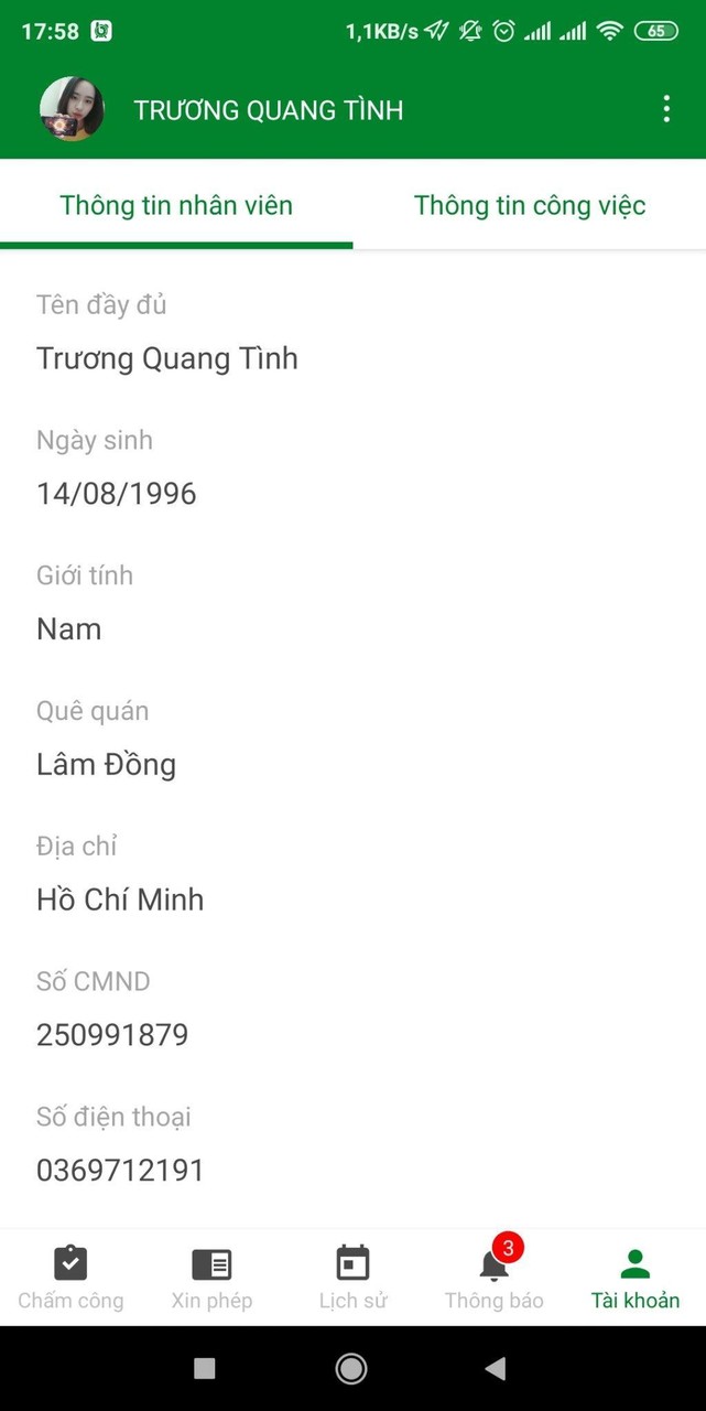 bWork - Ứng dụng chấm công và tính lương online screenshot image 7_Popularmodapk.com