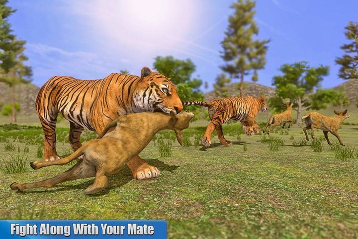 Angry Tiger Family Simulator screenshot image 2_Popularmodapk.com