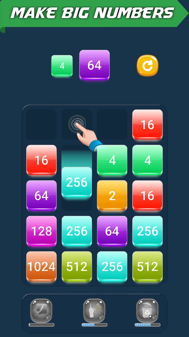 Drop Merge Blocks: 2048 Puzzle screenshot image 4_Popularmodapk.com