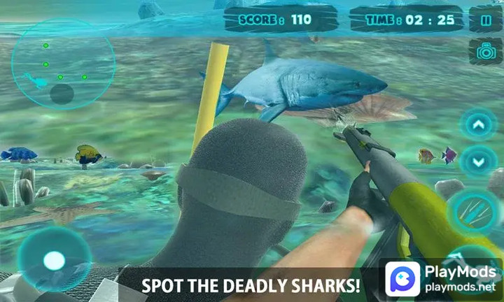 Shark Attack Spear Fishing 3D<span>(Unlock all levels)</span> screenshot image 1_Popularmodapk.com