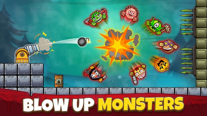 Crush the Monsters：Cannon Game screenshot image 1_Popularmodapk.com