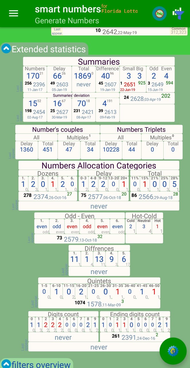 smart numbers for Florida Lotto screenshot image 5_Popularmodapk.com