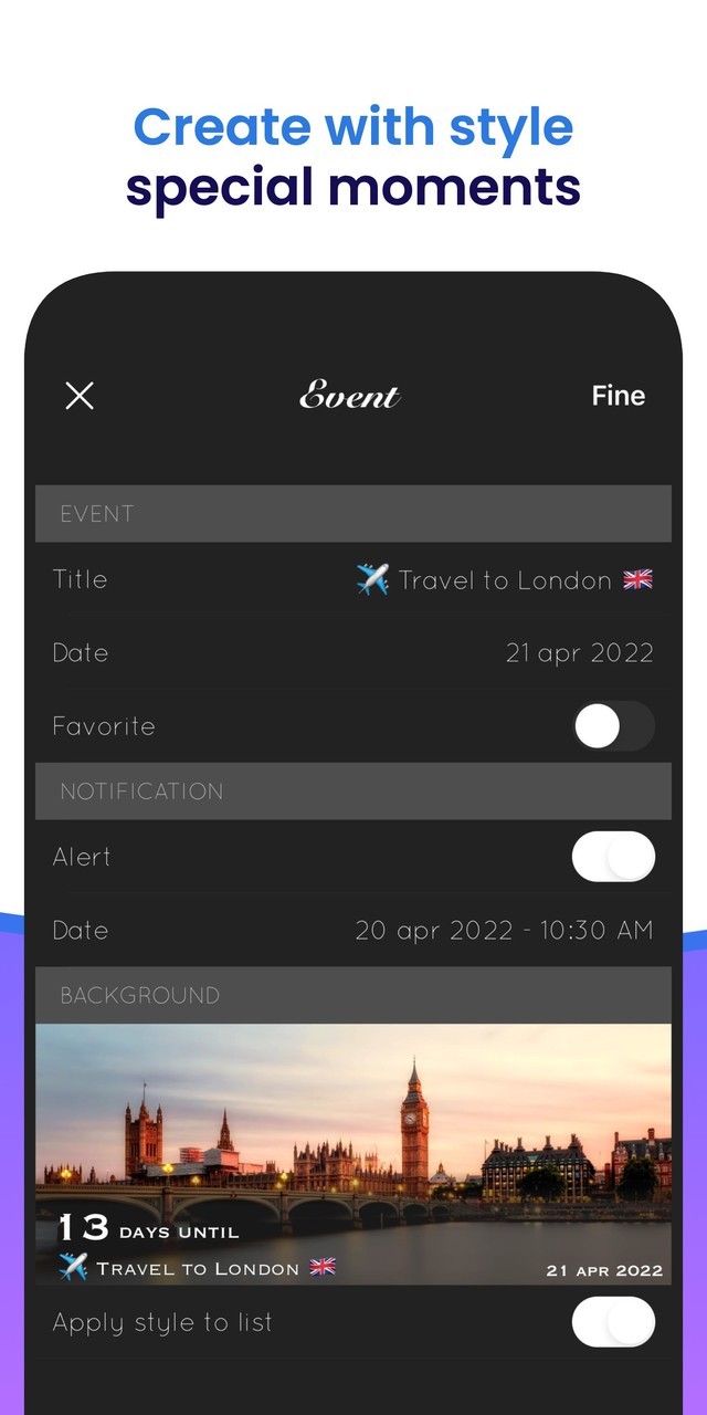 Big Days - Events Countdown screenshot image 8_Popularmodapk.com