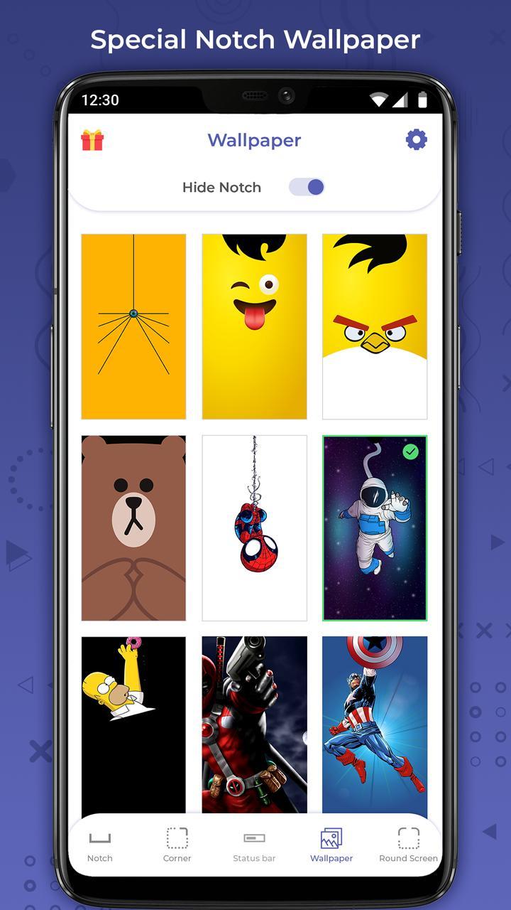 Notch Remover - Notch Hider & Customize Status Bar screenshot image 4_Popularmodapk.com