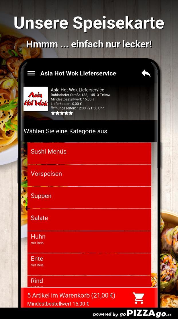 Asia Hot Wok Lieferservice Tel screenshot image 4_Popularmodapk.com