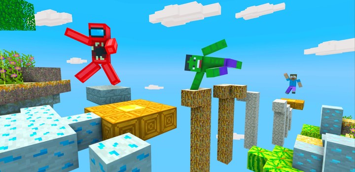 Craft Parkour: 3D Blocky Race screenshot image 1_Popularmodapk.com