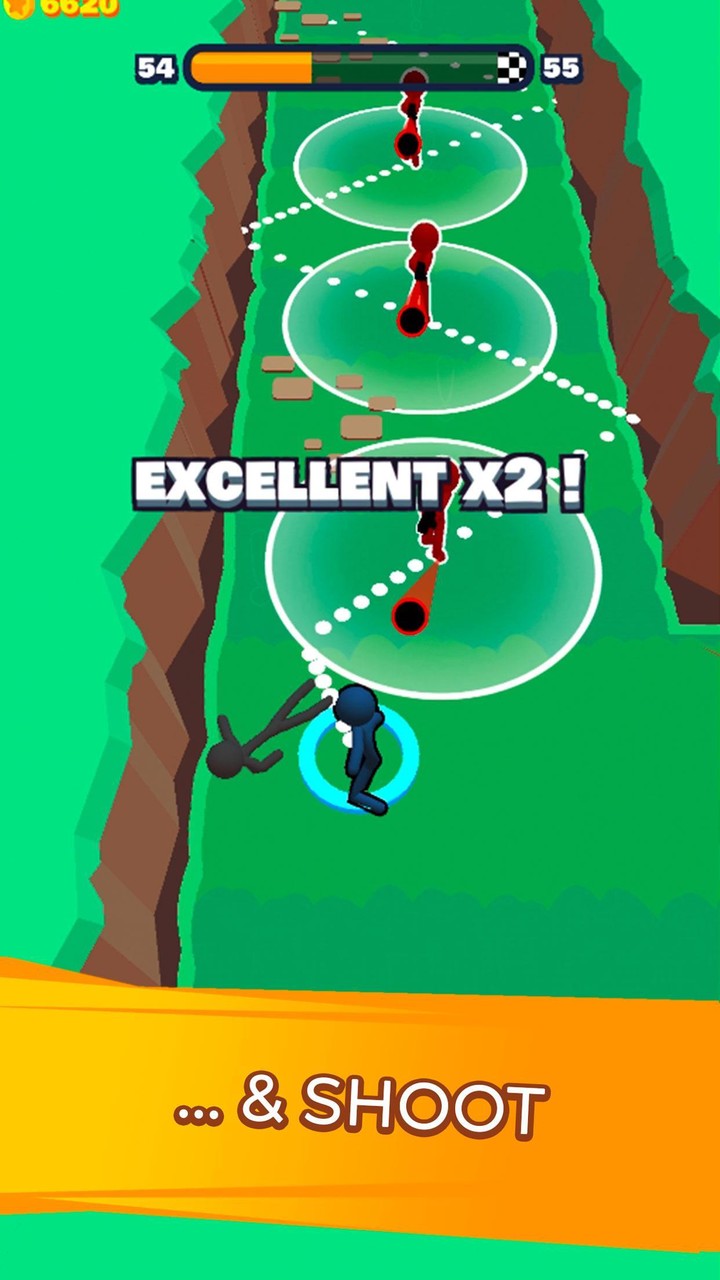 Stickman Dash (Unlimited Gold) screenshot image 2_Popularmodapk.com