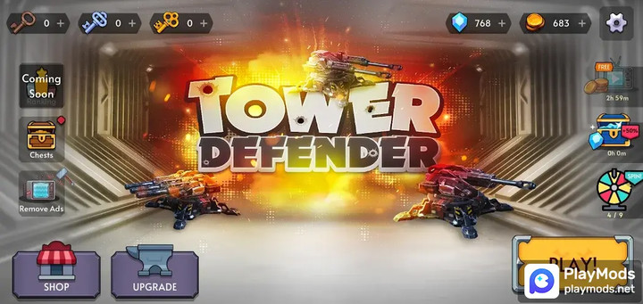Tower Defender - Turret Gunner<span>(Remove ads)</span> screenshot image 1_Popularmodapk.com