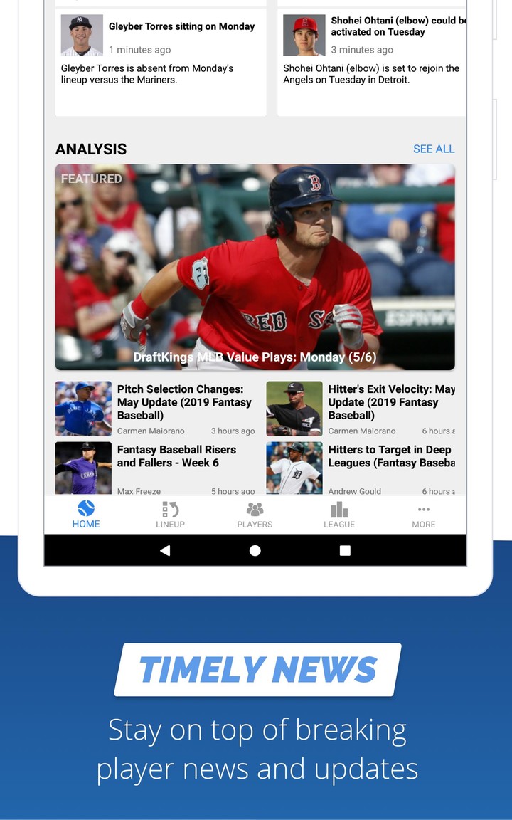 Fantasy Baseball My Playbook screenshot image 18_Popularmodapk.com