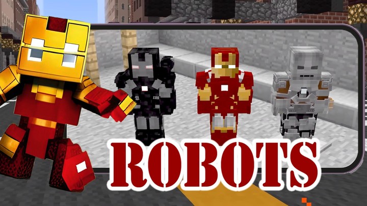 Iron Man Minecraft Mod skin PE screenshot image 3_Popularmodapk.com