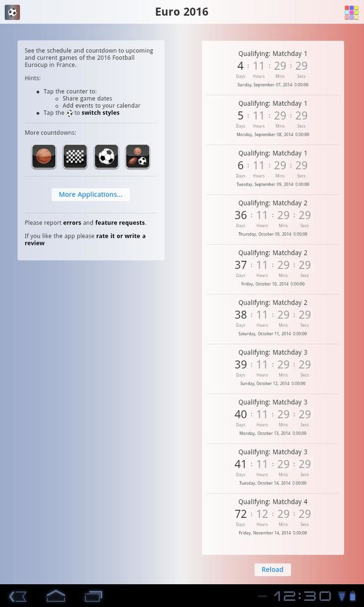 Countdown for Euro 2016 screenshot image 12_Popularmodapk.com