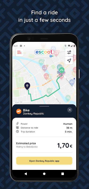 eScoot | e-scooters near you screenshot image 1_Popularmodapk.com