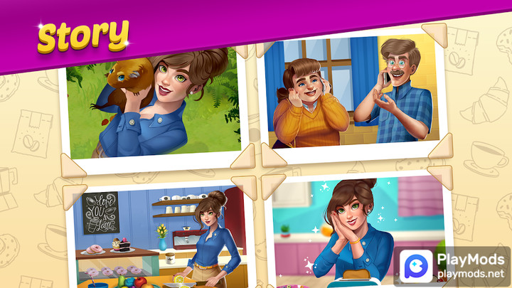 Mansion Cafe: Match Love Story<span>(Unlimited money)</span> screenshot image 3_Popularmodapk.com