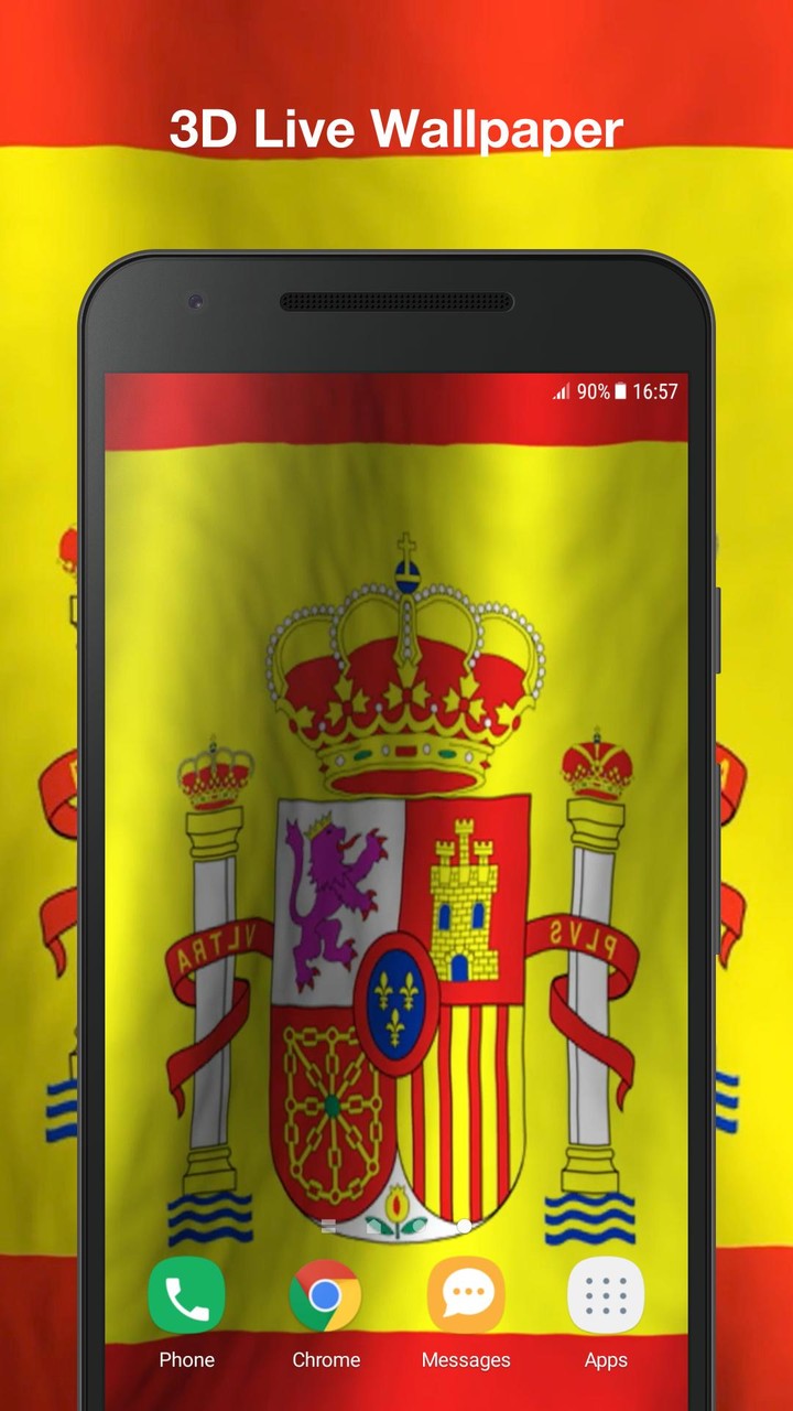 3d Spain Flag Live Wallpaper screenshot image 7_Popularmodapk.com