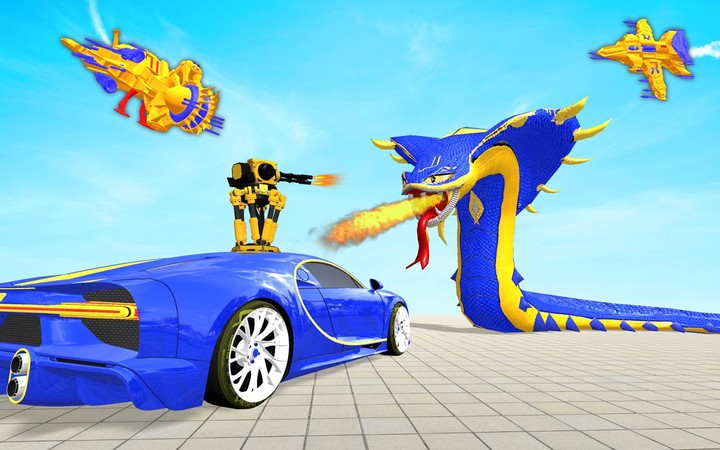 Snake Robot Car Transform Game screenshot image 20_Popularmodapk.com
