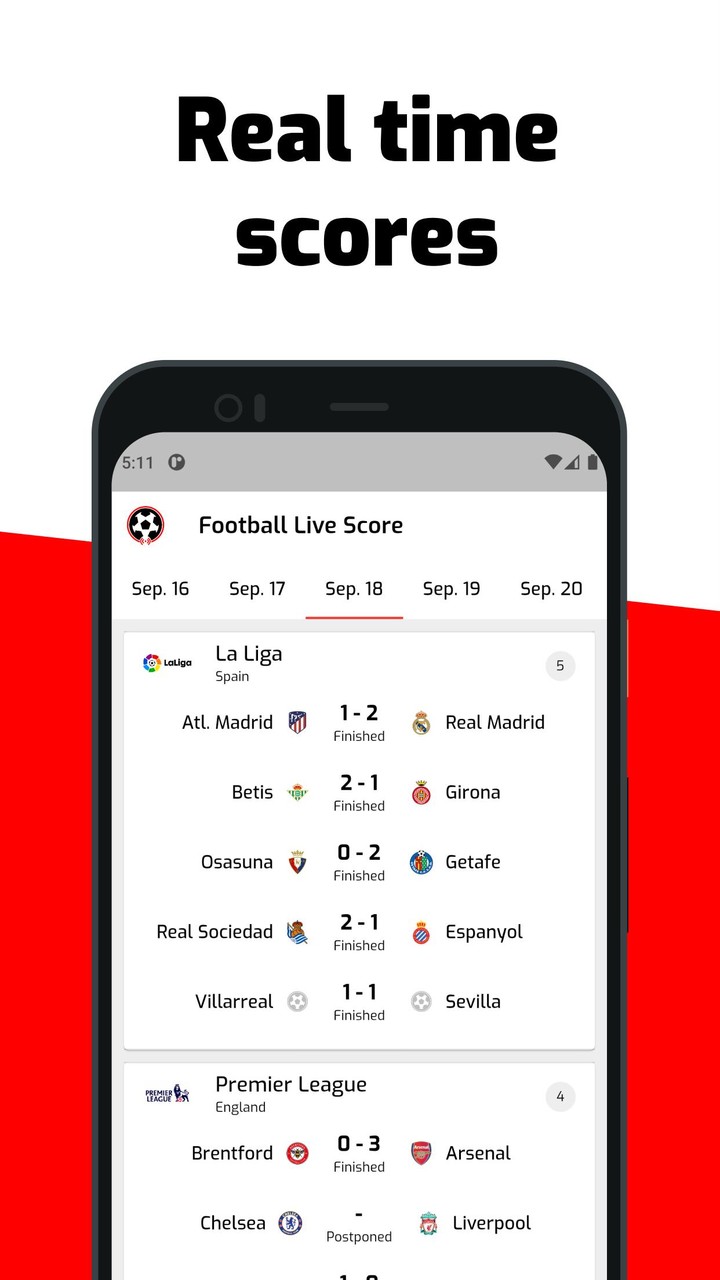 Football Live Score screenshot image 4_Popularmodapk.com