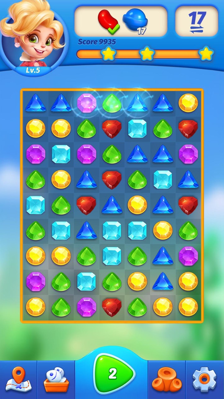 Jewel crush - color match game screenshot image 1_Popularmodapk.com