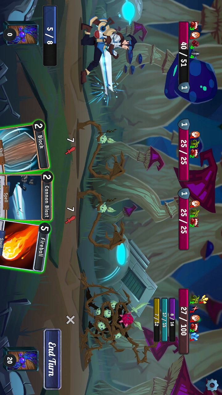 Breach Wanderers: A Roguelike Deckbuilder(Large currency) screenshot image 1_Popularmodapk.com