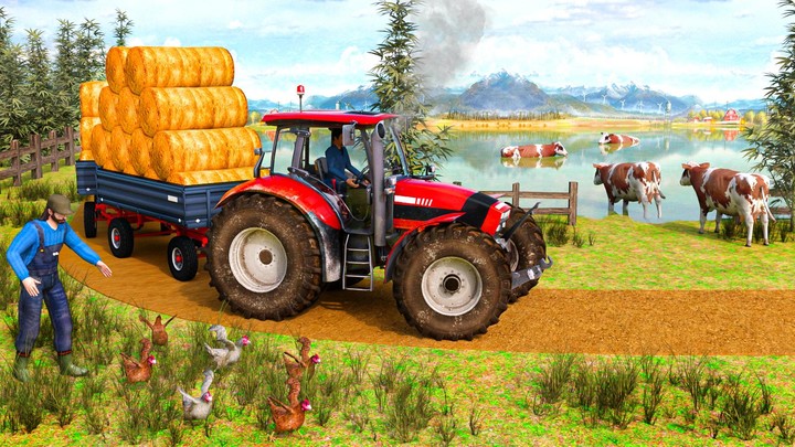 Farm Tractor Farming Games Sim screenshot image 1_Popularmodapk.com