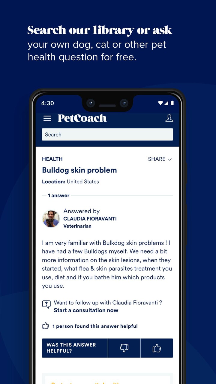 PetCoach Ask a vet online 24/7 screenshot image 2_Popularmodapk.com
